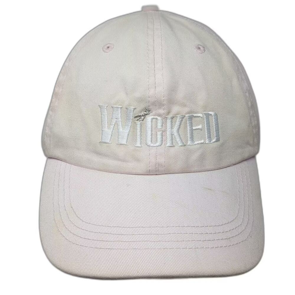 Alternative Baseball Cap Pink White Hat OS Wicked Popular Slideback Cotton